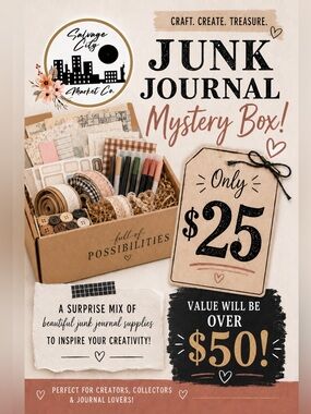 Scrapbook Craft Mystery Box Perfect For Junk Journals